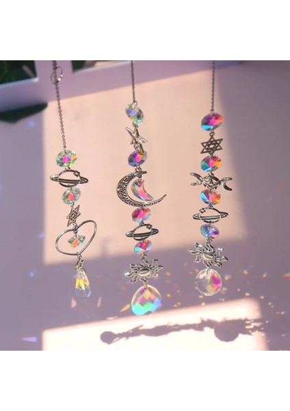 E Stili Suncatcher Kristal Yıldız Güneş Rüzgar Çanları Elmas Prizmalar Asılı Işık Yakalayıcı Gökkuşağı Pencere Perdeleri Kolye Ev Deocr Yapmak (Yurt Dışından) indirimleri