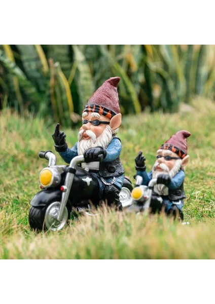 No.5 Tarzı Reçine Cüce Heykelleri Komik Süsler Ev Bahçe Dekorasyon El Yapımı Masaüstü Gnome Dekorasyon Avlu Parkı Villa Furgs (Yurt Dışından)