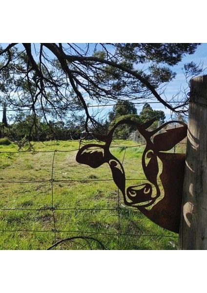 Bir Stil Sanat Açık Inek Metal Heykel Şube Boğa Figürü Bahçe Yard Dekorasyon Çim Süsleme Kahverengi Hediye Malikane Ağacı Burcu Garde (Yurt Dışından) fiyatları