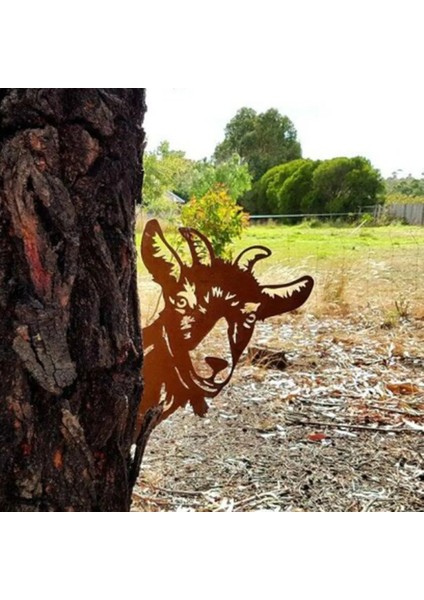 Bir Stil Sanat Açık Inek Metal Heykel Şube Boğa Figürü Bahçe Yard Dekorasyon Çim Süsleme Kahverengi Hediye Malikane Ağacı Burcu Garde (Yurt Dışından) modelleri