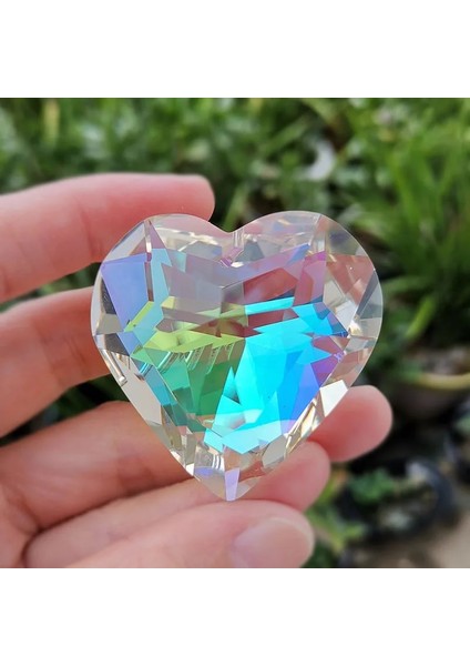 Lavanta Tarzı 45MM Kristal Suncatcher Kalp Kolye Avize Prizmalar Gökkuşağı Üreticisi Asılı Damlalar Dıy Süs Ev Düğün Pencere Dekor Zanaat (Yurt Dışından)