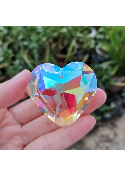 Lavanta Tarzı 45MM Kristal Suncatcher Kalp Kolye Avize Prizmalar Gökkuşağı Üreticisi Asılı Damlalar Dıy Süs Ev Düğün Pencere Dekor Zanaat (Yurt Dışından) modelleri