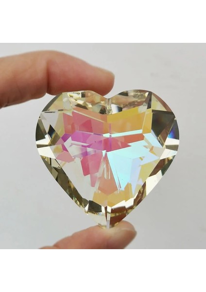 Lavanta Tarzı 45MM Kristal Suncatcher Kalp Kolye Avize Prizmalar Gökkuşağı Üreticisi Asılı Damlalar Dıy Süs Ev Düğün Pencere Dekor Zanaat (Yurt Dışından) fırsatları
