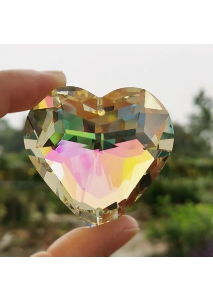 Lavanta Tarzı 45MM Kristal Suncatcher Kalp Kolye Avize Prizmalar Gökkuşağı Üreticisi Asılı Damlalar Dıy Süs Ev Düğün Pencere Dekor Zanaat (Yurt Dışından) indirimleri