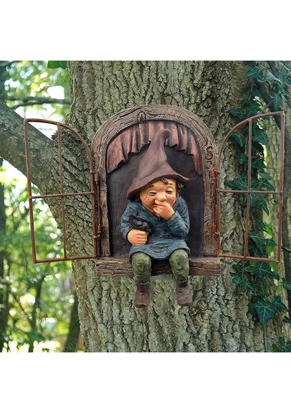 3D Cüce Heykeli Bahçe Peyzaj Süsleri Reçine Gnome Bebek Figürleri Açık Çim Avlu Heykel El Sanatları (Yurt Dışından)