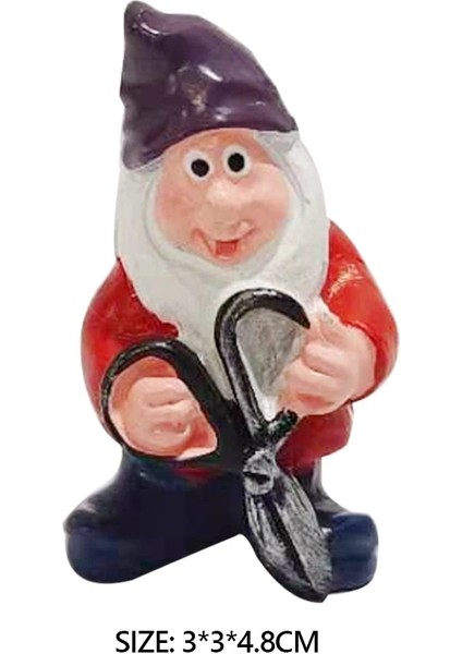 H Tarzı Gerçekçi Pratik Reçine El Sanatları Ekran Kalıp Simülasyon Komik Gnome Minyatür Cüce Heykelcik Heykeli Gard Için Bahçe Dekor (Yurt Dışından)