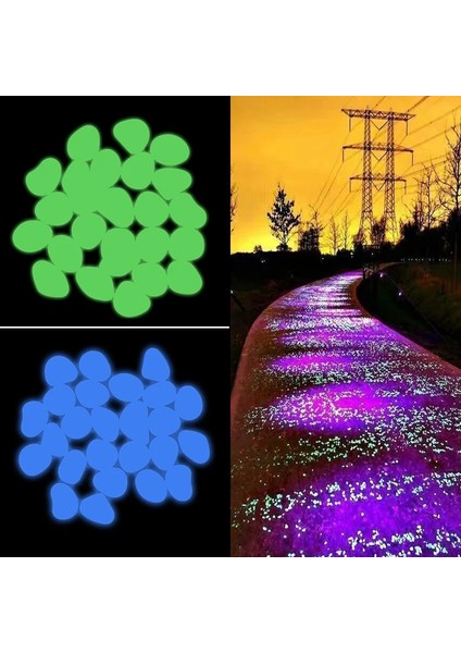 B04 Stili 2cm Karanlık Taşlarda Glow Floresan Taşlar Aydınlık Çakıl Taşları Ev Bahçecilik Yüzme Havuzu Bar Akvaryum Dekoru Için Kayalar (Yurt Dışından)