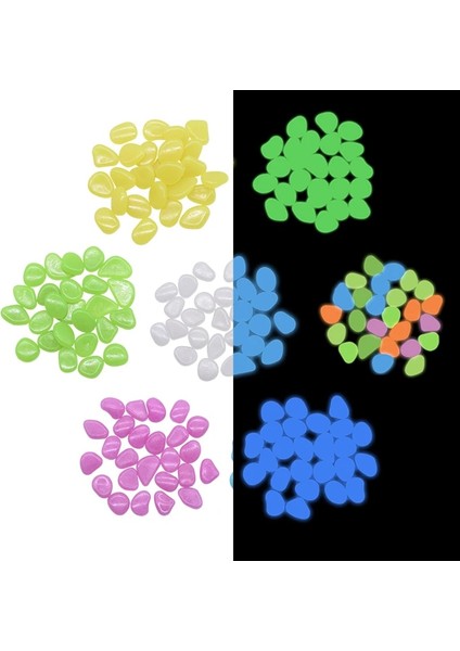 B04 Stili 2cm Karanlık Taşlarda Glow Floresan Taşlar Aydınlık Çakıl Taşları Ev Bahçecilik Yüzme Havuzu Bar Akvaryum Dekoru Için Kayalar (Yurt Dışından)