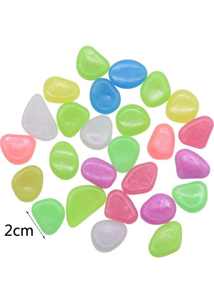 B04 Stili 2cm Karanlık Taşlarda Glow Floresan Taşlar Aydınlık Çakıl Taşları Ev Bahçecilik Yüzme Havuzu Bar Akvaryum Dekoru Için Kayalar (Yurt Dışından)