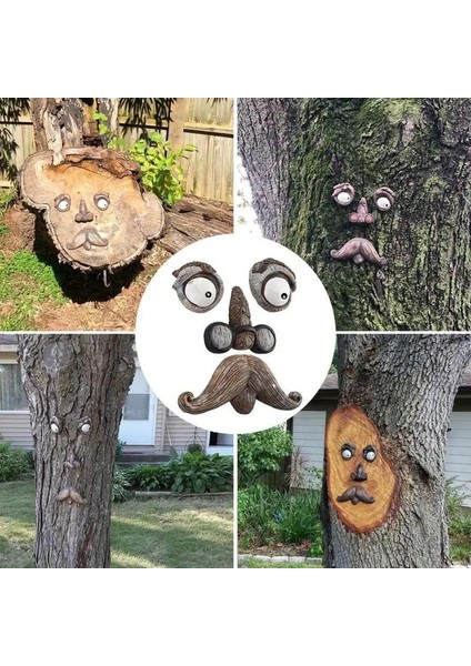 C Stili Bark Ghost Face Yüz Özellikleri Yaşlı Adam Ağaç Hugger Yard Sanat Süslemeleri Canavarlar Heykel Açık Dıy Cadılar Bayramı Süsleri (Yurt Dışından) indirimleri