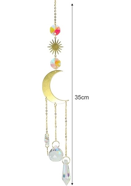 D Stili Kristal Rüya Rüzgar Çanları Suncatcher Gökkuşağı Chaser Prizma Yapıcı Asılı Kolye Pencere Ev Bahçe Boho Odası Duvar Araba Dekorasyon (Yurt Dışından)
