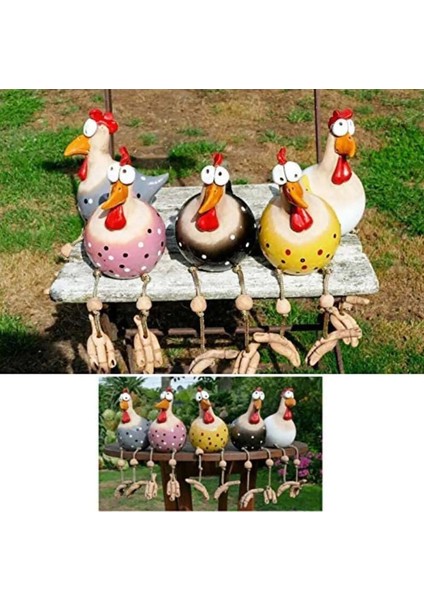 D Stili Yaratıcı Ceramken Hilde Bahçe Hayvan Figürü Bahçe Fişi Çömlek Figürü Tavuk Horoz Süsleri Jardineria Decoracion (Yurt Dışından)