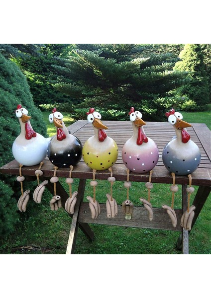 D Stili Yaratıcı Ceramken Hilde Bahçe Hayvan Figürü Bahçe Fişi Çömlek Figürü Tavuk Horoz Süsleri Jardineria Decoracion (Yurt Dışından)