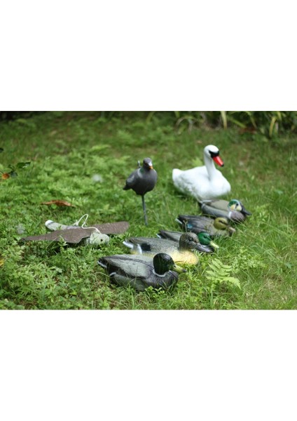 F Stili Stili Yüzer Omurga ile Plastik Yeşilbaş Ördek Tuzağı Wildfowler Decoy Drake Gerçekçi Duckkuğu Heykeli Heykelcik Bahçe Dekor (Yurt Dışından)