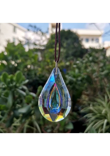 Kumral Tarzı 1 Adet Ab-Renk Asılı Kristal Prizma Suncatcher Avize Parçaları Gökkuşağı Pencere Ev Düğün Dekorasyon Heykelcik Dıy Aksesuarları (Yurt Dışından)