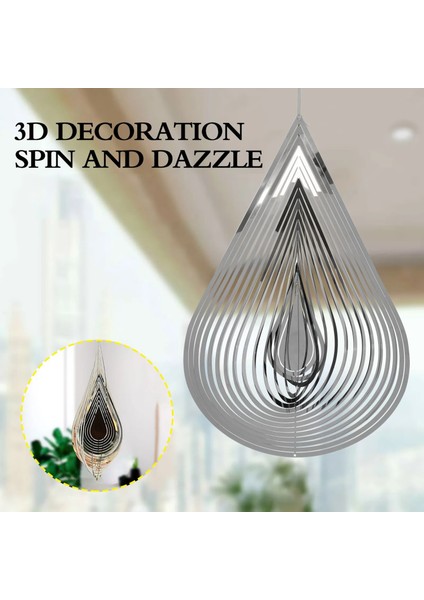 20CM-KALP Tarzı 3D Damla Şeklinde Dönen Rüzgar Çanları Akan Işık Efekti Tasarımı Ev Bahçe Dekorasyonu Dış Mekan Asılı Dekor Hediye Rüzgar Ers (Yurt Dışından) modelleri