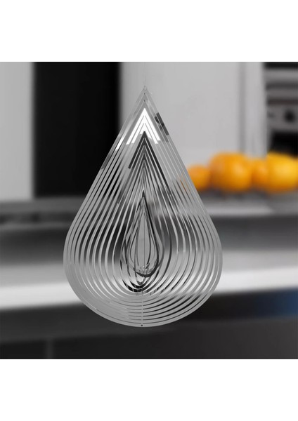 20CM-KALP Tarzı 3D Damla Şeklinde Dönen Rüzgar Çanları Akan Işık Efekti Tasarımı Ev Bahçe Dekorasyonu Dış Mekan Asılı Dekor Hediye Rüzgar Ers (Yurt Dışından) indirimleri