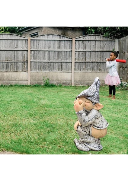 L Tarzı Gerçekçi Pratik Reçine El Sanatları Ekran Kalıp Simülasyon Komik Gnome Minyatür Cüce Heykelcik Heykeli Gard Için Bahçe Dekor (Yurt Dışından)