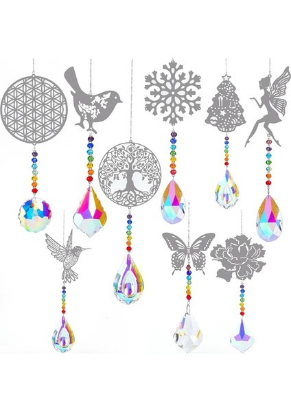 No.7 Tarzı 1 Parça Bahçe Suncatchers Angel Life Çiçek Ağacı Noel Ağacı Sinek Kuşu Kar Tanesi Kelebek Renkli Kristal Kolye Araba Aralık (Yurt Dışından) fırsatları