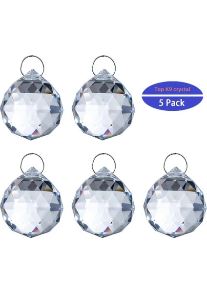 H & D Lot Temizle Yönlü Kristal Avize Parçaları Kolye Prizmalar Aydınlatma Topu Feng Shui Suncatcher Düğün Ev Dekorasyonu (Yurt Dışından)