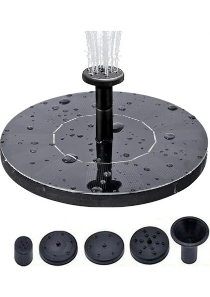 7V 1.6W 160MM Tarzı 4 Nozullar Mini Güneş Enerjisi Su Çeşmesi Pompası Kuş Banyosu Çeşmesi Serbest Daimi Güneş Paneli Kiti Su Yüzen Bahçe Dekoru (Yurt Dışından) fiyatları