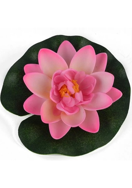 17CM Tarzı Yapay Lotus Nilüfer Yüzen Çiçek Göleti Tank Bitki Süsleme 10CM Ev Bahçe Göleti Dekorasyonu (Yurt Dışından)