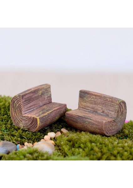 Kanepe Sandalye Bebek Evi Minyatürleri Güzel Sevimli Peri Bahçe Gnome Moss Teraryum Dekor El Sanatları Bonsai Peri Bahçe Tezgah Modeli (Yurt Dışından)