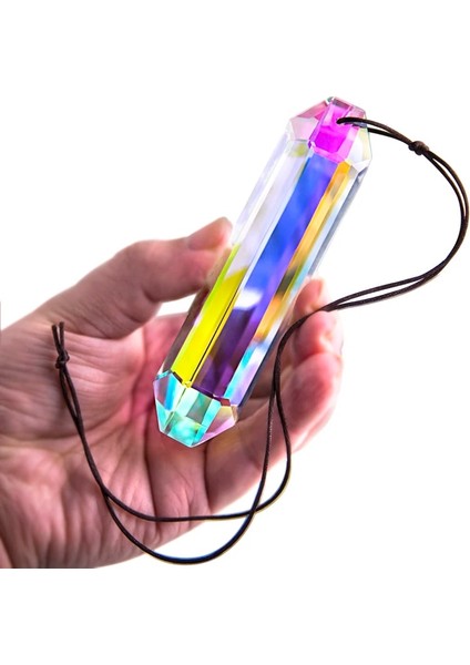 H&d Rainbow Maker Altıgen Bar Avize Suncatcher Kristal Cam Prizma Kolye Dıy Aksesuarları Yılbaşı Ağacı Süsleme (Yurt Dışından)