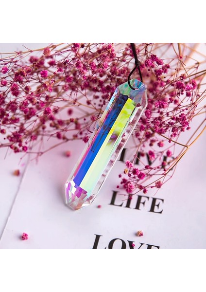 H&d Rainbow Maker Altıgen Bar Avize Suncatcher Kristal Cam Prizma Kolye Dıy Aksesuarları Yılbaşı Ağacı Süsleme (Yurt Dışından)