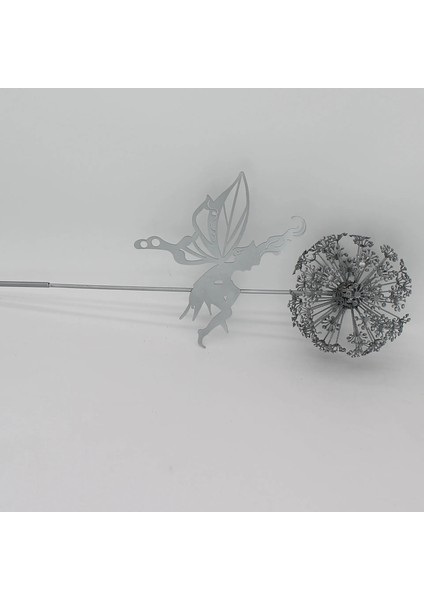 H Tarzı Bahçe Dekoratif Kazık Periler ve Karahindiba Birlikte Dans Metal Bahçe Yard Sanat Dekor Çim Heykel Dekor (Yurt Dışından)