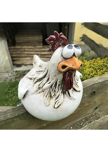 Orman Erkek Tanrı Tarzı Komik Tavuk Reulpture Açık Çit Dekorasyon Çiftlik Bahçesi Büyük Tavuk Reçine Yard Dekor Bahçe Dekorasyonu Tuin Decoratie (Yurt Dışından) fırsatları