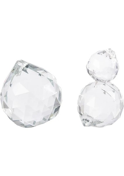 30 mm Tarzı H & D Temizle Yönlü Cam Kristal Top Prizma Avize Kristal Parçaları Asılı Sarkıt Aydınlatma Topu Suncatcher Ev Dekorasyonu (Yurt Dışından)