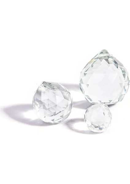 30 mm Tarzı H & D Temizle Yönlü Cam Kristal Top Prizma Avize Kristal Parçaları Asılı Sarkıt Aydınlatma Topu Suncatcher Ev Dekorasyonu (Yurt Dışından)