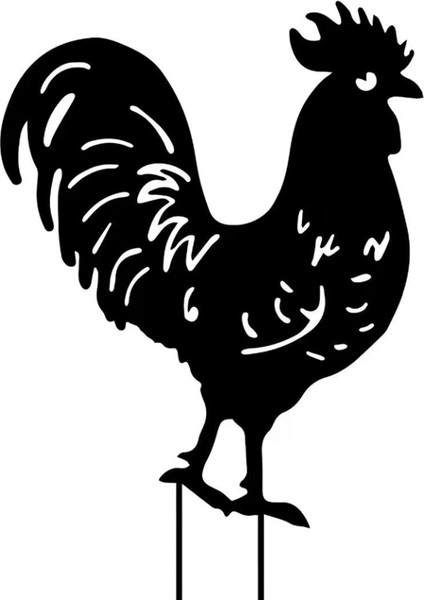No.3 Tarzı Gardeken Siluet Bahisleri Güneşe Dayanıklı ve Suya Dayanıklı Metal Hayvan Yard Sanat Siyah Dekorasyon Çimler Bahçeler Arka Bahçeler Için (Yurt Dışından)