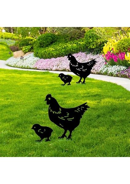 No.3 Tarzı Gardeken Siluet Bahisleri Güneşe Dayanıklı ve Suya Dayanıklı Metal Hayvan Yard Sanat Siyah Dekorasyon Çimler Bahçeler Arka Bahçeler Için (Yurt Dışından)