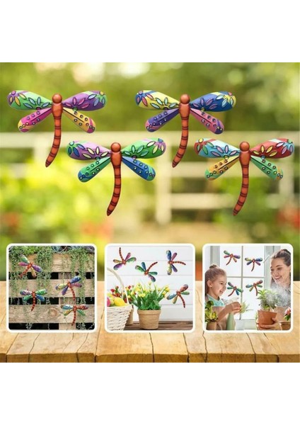 Yeşil Stil Metal Craft Dragonfly Açık Avlu Bahçe Dekorasyon Oturma Odası Çocuk Odası Dekoru Çocuk Hediyeleri 4 Renk 22.7X18 cm (Yurt Dışından) fırsatları