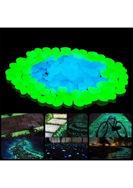 Sarı Stil 10 Parça Adet Karanlıkta Glow Bahçe Kayaları Dekor Çakıl Taşları Yardlar Için Çimler Yürüyüş Yolları Bahçe Araba Yolu Bitkiler Dıy Aydınlık Taşlar (Yurt Dışından)