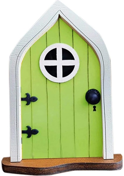 No.1 Tarzı Minyatür Peri Gnome Kapı, Bahçe, Yard, Çim Için Açık Ahşap Ağaç Süsleme (Yurt Dışından)