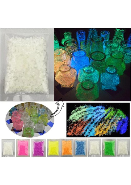 B Tarzı 10G Aydınlık Kum Taşları Karanlık Taşta Glow Bahçe Ev Parkı Yol Floresan Çakıllar Dıy Yıldızlı Dileğiyle Şişe Süsler (Yurt Dışından)