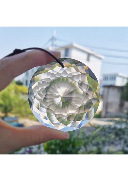 Şeffaf Stil 60 mm 76 mm Kristal Prizma Suncatcher Cam Avize Asılı Kolye Aksesuarları Ev Düğün Bahçe Dekor Süs Dıy Craft Heykelcik (Yurt Dışından)