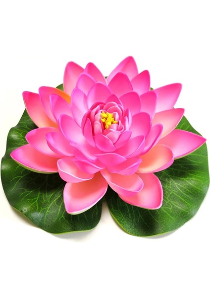 Koyu Mor Tarzı Standart Boy 17 cm Yüzen Yapay Lotus Çiçekleri Sahte Bitkiler Dıy Nilüfer Simülasyon Lotus Veranda Koi Gölet Havuz Akvaryum Süslemeleri (Yurt Dışından)