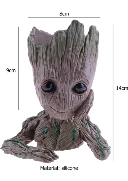 F Stili Bebek Groot Saksı Saksı Ekici Aksiyon Figürleri Ağaç Adam Sevimli Model Oyuncak Kalem Pot Bahçe Saksılar Ev Dekorasyon (Yurt Dışından)