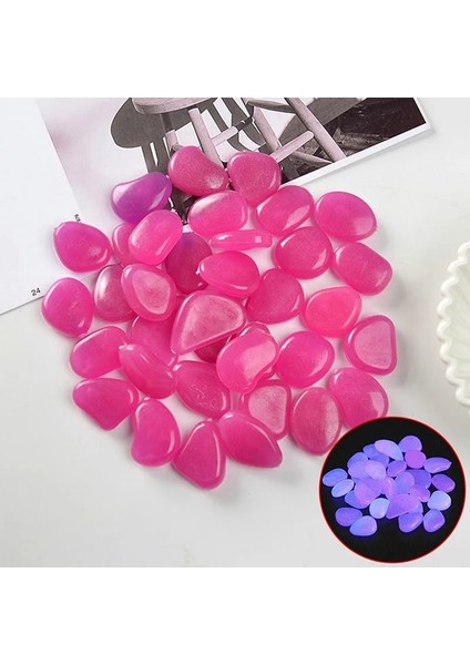 100 Adet E Tarzı Glow Çakıl Taşları Parlayan Taşlar Glow Ev Balık Tankı Bahçe Dekorasyonu Aydınlık Karanlıkta Parlayan Aksesuar Hediye Için (Yurt Dışından)
