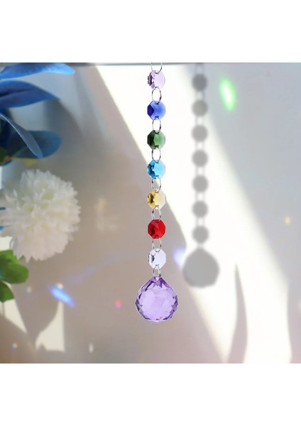 Mor Tarzı Kristal Top Güneş Yakalayıcılar Asılı Gökkuşağı Yapıcı Prizma Rüzgar Çanları Işık Yakalayıcı Kolye Ev Bahçe Dekorasyonu Rüzgar Çanları (Yurt Dışından) fiyatları