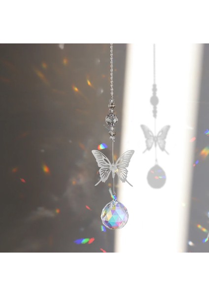 Ben Stil Kristal Rüzgar Çanları Güneş Yakalayıcılar Yusufçuk Kelebek Asılı Kolye Dream Catcher Ev Bahçe Penceresi Için Rüzgar Çanları Avize (Yurt Dışından)
