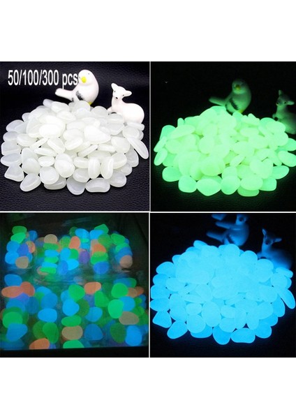 Yeşil Stil 50 Parça Adet Karanlıkta Glow Bahçe Çakıl Taşları Yürüyüş Yolları Için Bahçe Dekorasyonu Glow Çakıl Taşları Bitkiler Akvaryum Aydınlık Taşlar (Yurt Dışından)