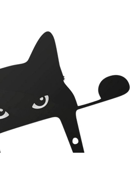 Bir Stil Bahçe Kedi Heykel Çit Dekor Çim Süsleme Siyah Kedi Metal Peeking Kedi Hayvanlar Yard Sanat Bahçe Süsleri Kedi Heykeli (Yurt Dışından) modelleri