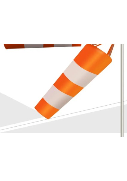 Turuncu Beyaz Stil 1.5m cm Rüzgar Çorabı Rüzgar Gülü Çizilmez Rüzgar Geçirmez Floresan Yansıtıcı Rüzgar Çorabı Hava Çantası Rüzgar Gülü Rüzgar Rüzgarı Doğrudan (Yurt Dışından)