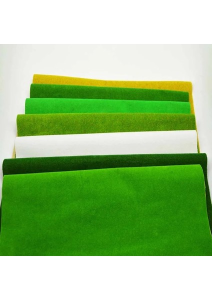 Mercan YEŞILI-25X25CM Stili 3 Boyutlu Yapay Çim Halı Çim Mat Kağıt Çim Diy Sahte Peyzaj Pedi Çim Halı Bahçe Açık Yeşil Zemin Dekor (Yurt Dışından)