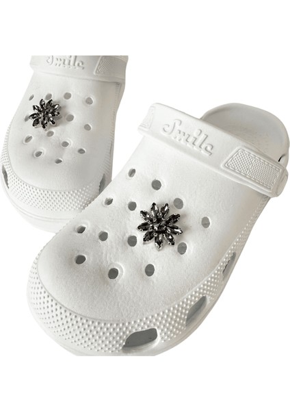 Crocs Terlik Uyumlu Çiçek Aksesuar , 2'li Crocs Taşı